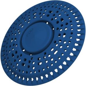 zaa Shower Drain Hair Catcher, Upgraded 2Pack Premium Silicone Drain Protector & Shower Drain Cover for Regular Floor Drains of Shower Room, Bathroom, Dark Gray(Dark Blue)