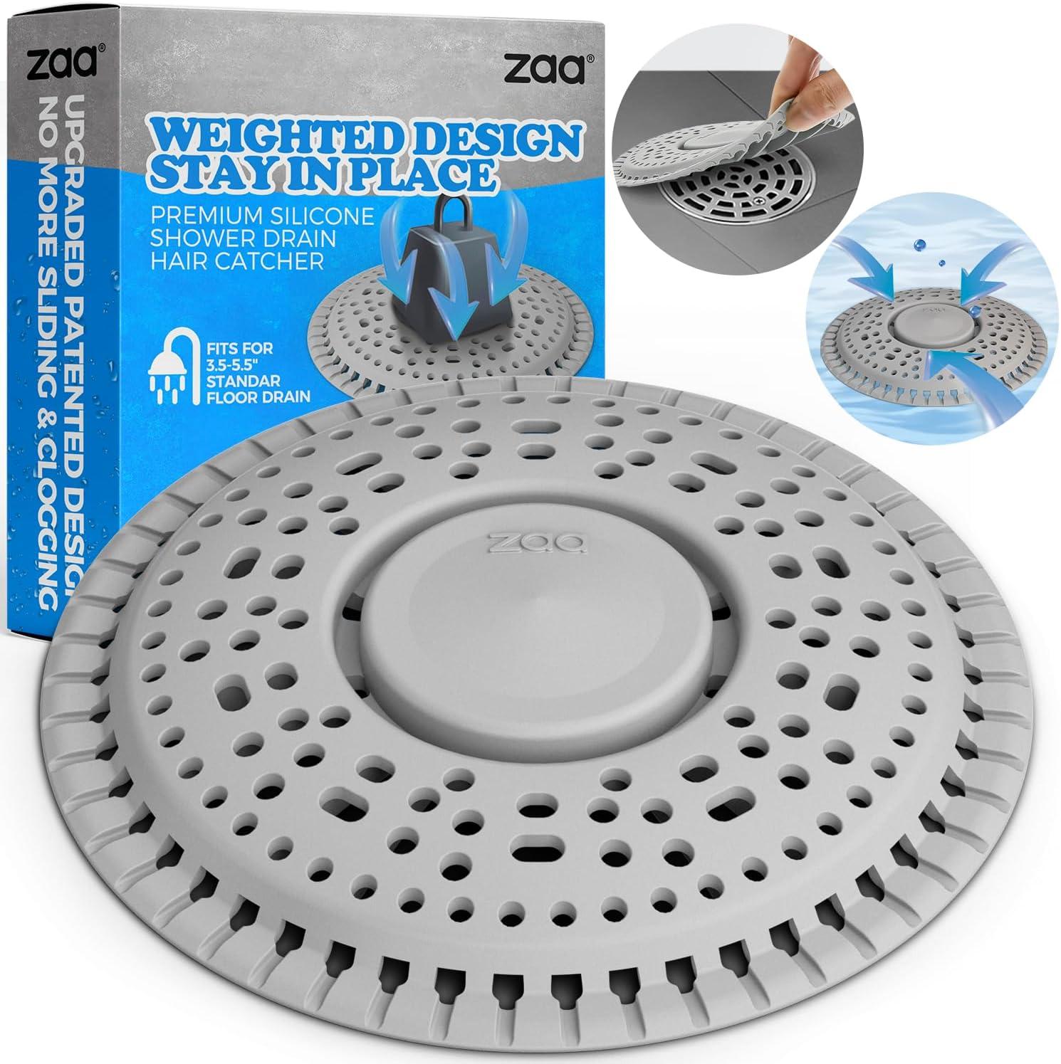 image:imagezaa Bathtub Drain Hair Catcher amp Shower Drain Hair Catcher Combo Premium Silicone Drain Protector amp Shower Drain Cover