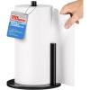 image:imagezaa Paper Towel Holder Countertop  Free Standing Paper Towel Holder for Kitchen Organization Easy to Carry Paper Roll Dispenser No Drill Installation for Kitchen Bathroom Office RV BlackBlack